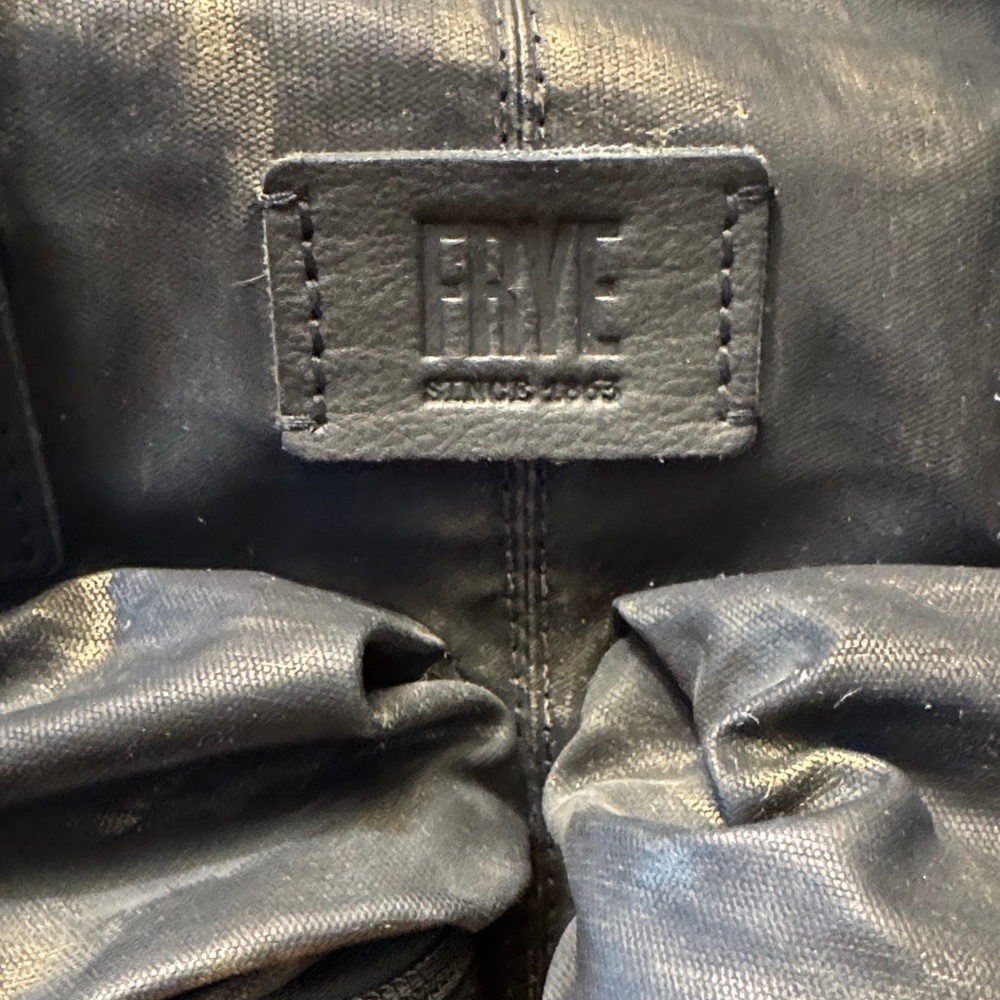 FRYE Scout waxed canvas overnighter tote bag - Picture 2 of 5